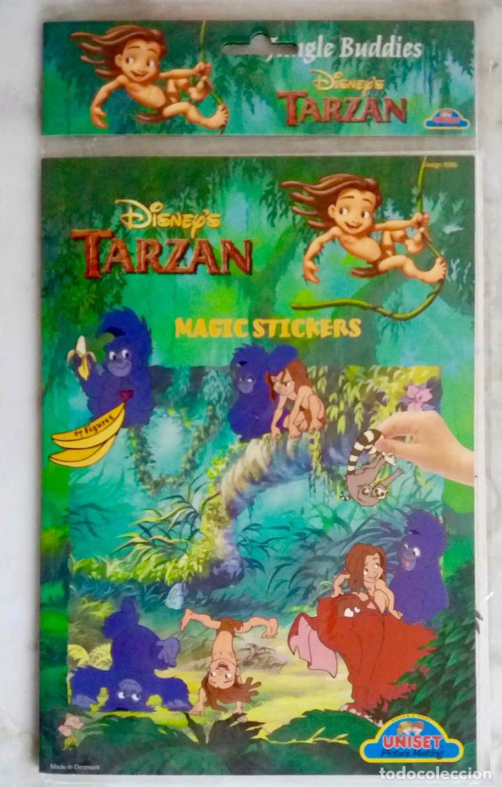 Cine: TARZAN JUNGLE BUDDIES, MAGIC STIKERS. PEGATINAS DE TARZ&Aacute;N NUEVAS Y A&Uacute;N PRECINTADAS