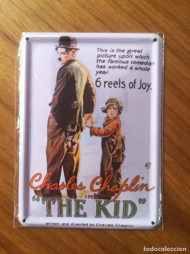 Cine: PLACA CHARLES CHAPLIN CHARLOT THE KID - Foto 1