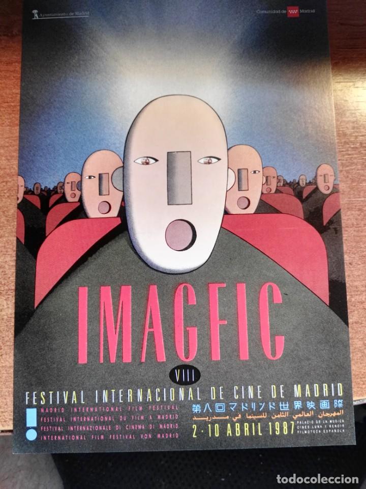 Kino: cartel postal IMAGFIC 1987 FESTIVAL CINE FANTASTICO MADRID