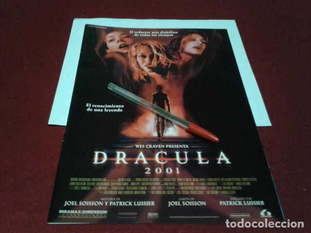 Cine: POSTER HOJA REVISTA RECORTE A4 ( DRACULA 2001 - WES CRAVEN  )
