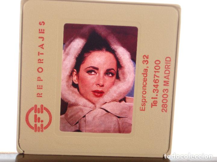 Cine: DIAPOSITIVA DE PRENSA. AGENCIA EFE. 5X5. ELIZABETH TAYLOR. LIZ. DIVA