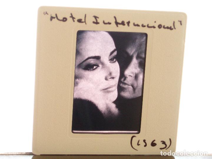 Cine: DIAPOSITIVA DE PRENSA. AGENCIA EFE. 5X5. ELIZABETH TAYLOR. LIZ. DIVA HOTEL INTERNACIONAL 1963
