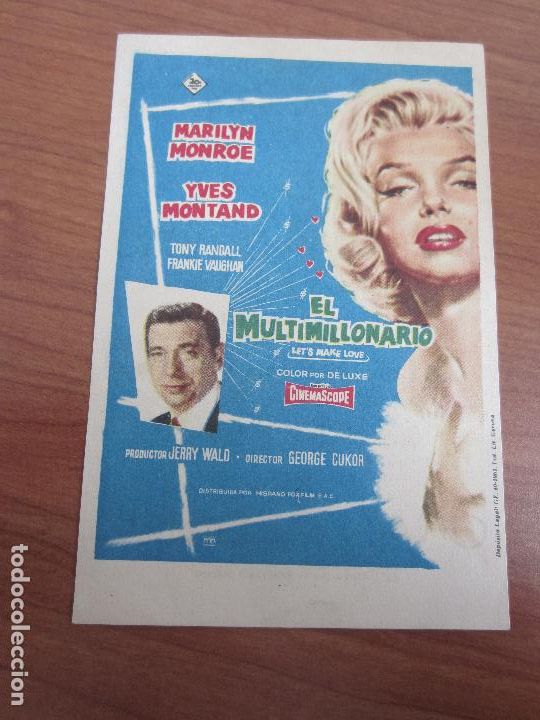 Cine: El multimillonario marilyn monroe prospecto de cine