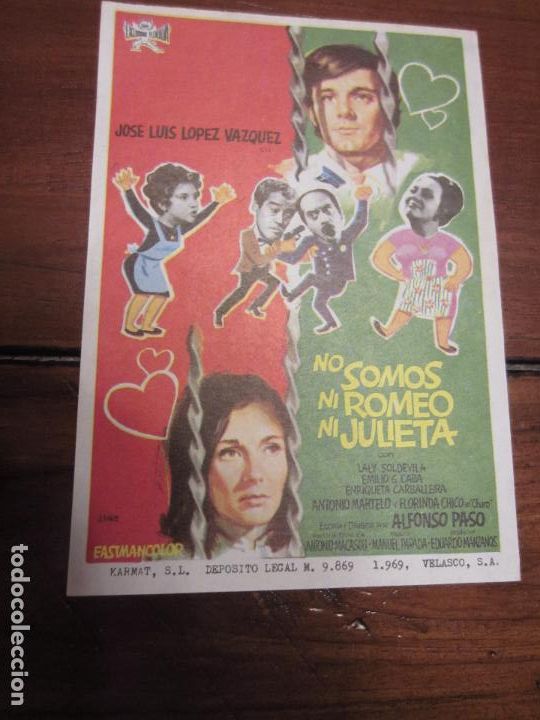 Cine: no somos ni romeo ni julieta prospecto de cine