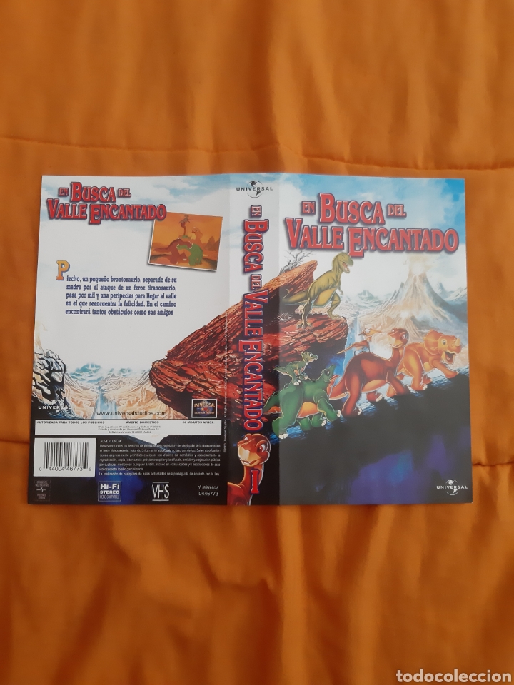 Cine: Car&aacute;tula pel&iacute;cula VHS En Busca del valle encantado (Original)