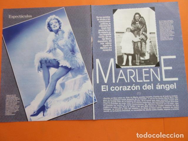 Cine: ARTICULO 1994 - MARLENE DIETRICH - TAMA&Ntilde;O 22,5 x 30 CM HOJA - 6 PAGINAS