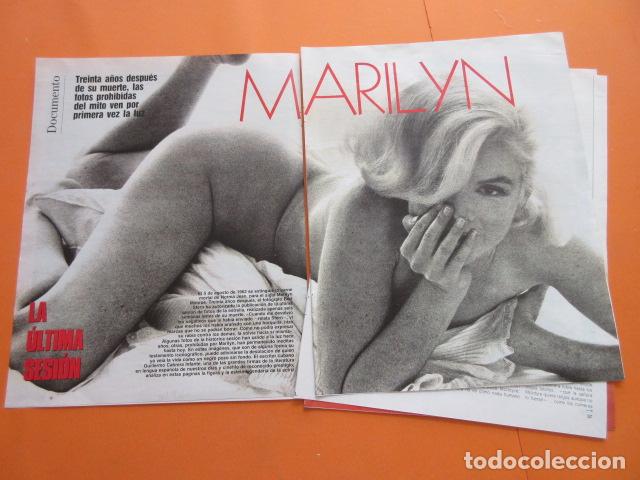 Cine: ARTICULO 1992 - LAS FOTOS PROHIBIDAS MARILYN MONROE - TAMA&Ntilde;O 22,5 x 30 CM HOJA - 12 PAGINAS