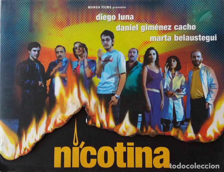 Cine: NICOTINA, DIEGO LUNA. LIBRO PROMOCIONAL 16 P&Aacute;GINAS TROQUELADO + CD ROM EXCLUSIVO PARA LA PRENSA