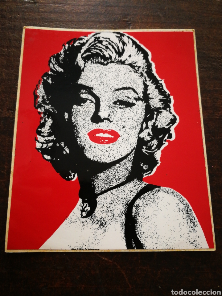 Cine: PEGATINA STICKER MARILYN MONROE, 12X10CM. NUEVA!.