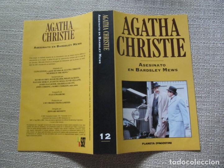 Cine: PORTADA VHS ASESINATO EN BARDSLEY MEWS AGATHA CHRISTIE DAVID SUCHET HERCULES POIROT.