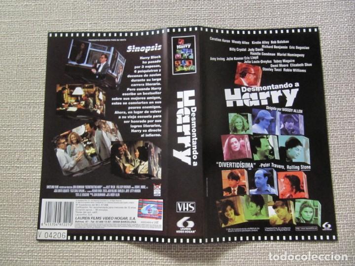Cine: PORTADA CARATULA VHS DESMONTANDO A HARRY WOODY ALLEN KRISTIE ALLEY BILLY CRYSTAL AMY IRVIRNG.