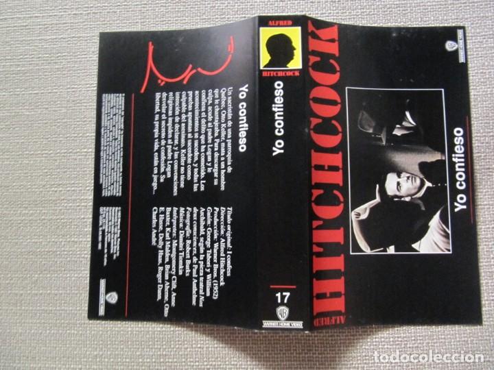 Cine: PORTADA CARATULA VHS YO CONFIESO ALFRED HITCHCOCK MONTGOMERY CLIFT ANNE BAXTER KARL MALDEN.