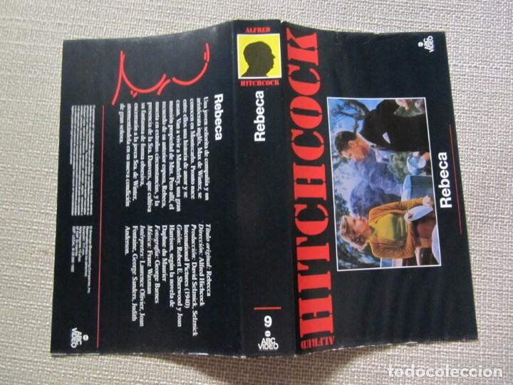 Cine: PORTADA CARATULA VHS REBECA REBECCA JOAN FONTAINE LAURENCE OLIVIER ALFRED HITCHCOCK.