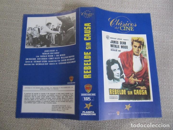 Cine: PORTADA CARATULA VHS REBELDE SIN CAUSA JAMES DEAN NATALIE WOOD SAL MINEO.