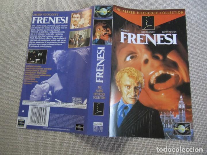 Cine: PORTADA CARATULA VHS FRENESI ALFRED HITCHCOCK JON FINCH ANNA MASSEY.
