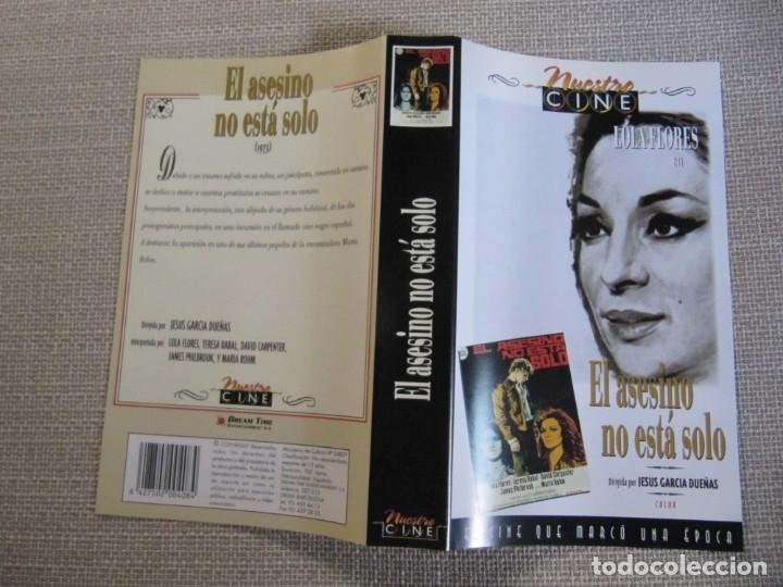 Cine: PORTADA CARATULA VHS EL ASESINO NO ESTA SOLO LOLA FLORES TERESA RABAL DAVID CARPENTER.