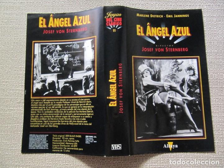 Cine: PORTADA CARATULA VHS EL ANGEL AZUL MARLENE DIETRICH EMIL JANNINGS.