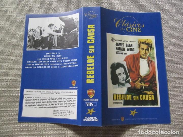 Cine: PORTADA CARATULA VHS REBELDE SIN CAUSA JAMES DEAN NATALIE WOOD SAL MINEO.