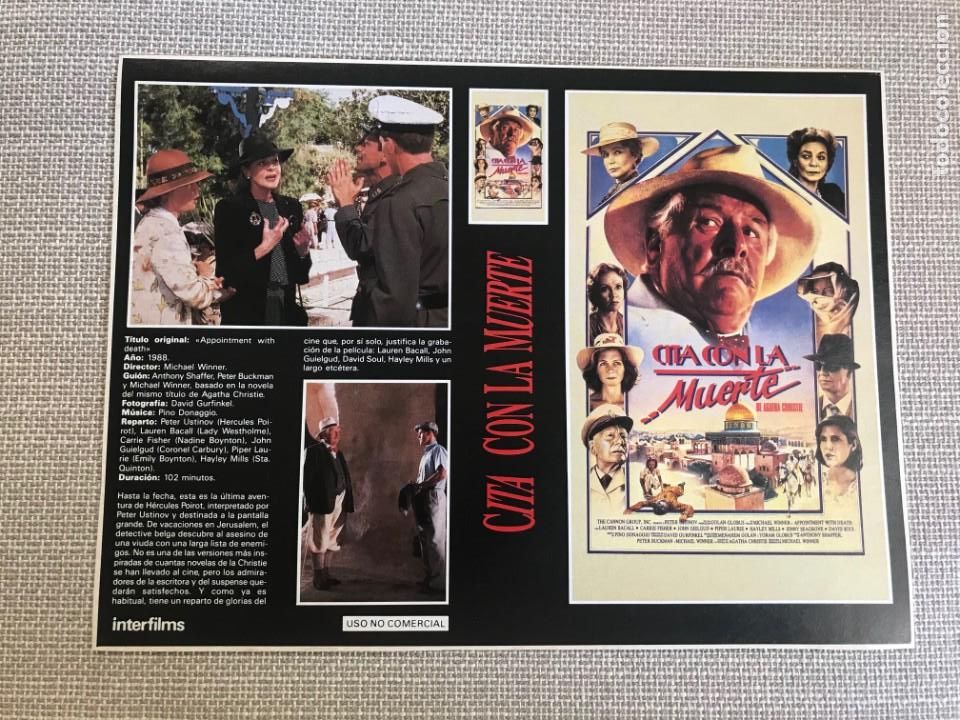 Cine: PORTADA CARATULA VHS REVISTA INTERFILMS CITA CON LA MUERTE AGATHA CHRISTIE PETER USTINOV.