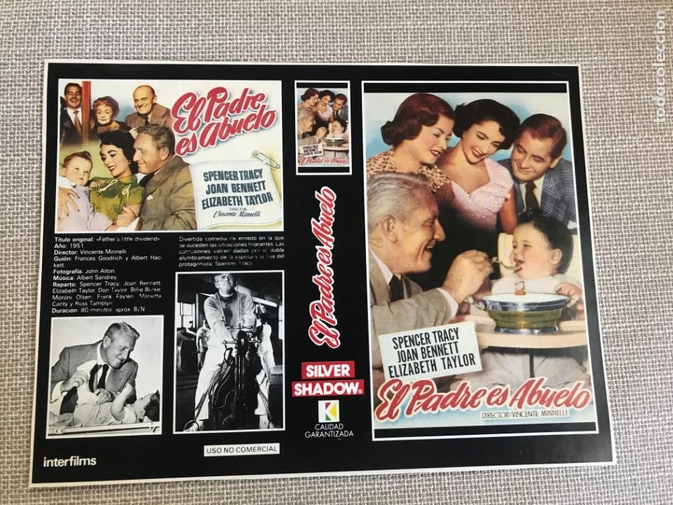 Cine: PORTADA CARATULA VHS REVISTA INTERFILMS EL PADRE ES ABUELO SPENCER TRACY ELIZABETH TAYLOR.