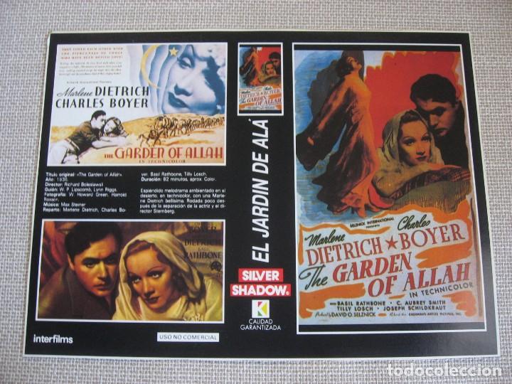 Cine: PORTADA CARATULA VHS REVISTA INTERFILMS EL JARDIN DE ALA MARLENE DIETRICH CHARLES BOYER.