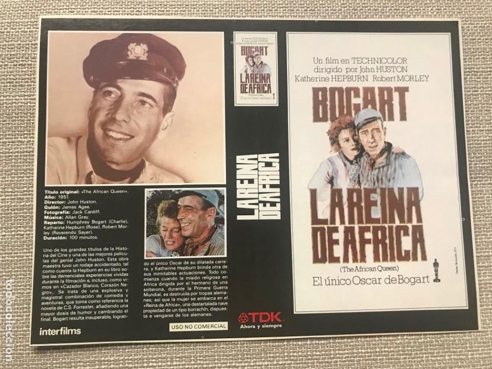 Cine: PORTADA CARATULA VHS REVISTA INTERFILMS LA REINA DE AFRICA HUMPHREY BOGART KATHARINE HEPBURN.
