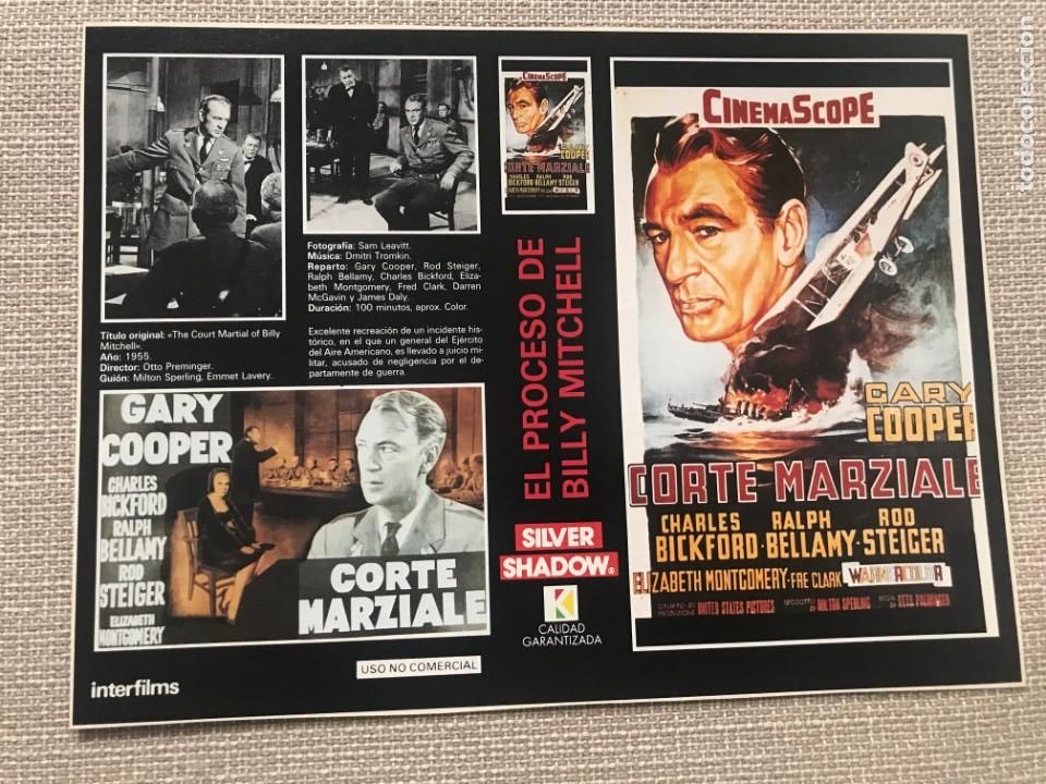 Cine: PORTADA CARATULA VHS REVISTA INTERFILMS EL PROCESO DE BILLY MITCHELL GARY COOPER ROD STEIGER.