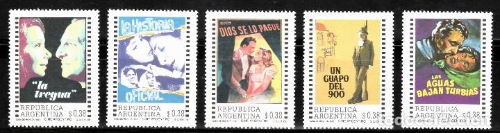 Cine: SELLOS TEMA CINE. ARGENTINA 1992 CINE ARGENTINO 1802/06 5v