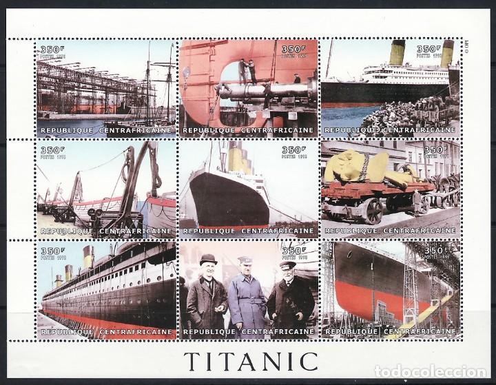 Cine: SELLOS TEMA TITANIC CENTROAFRICA 1997 1535/43 9v .MH