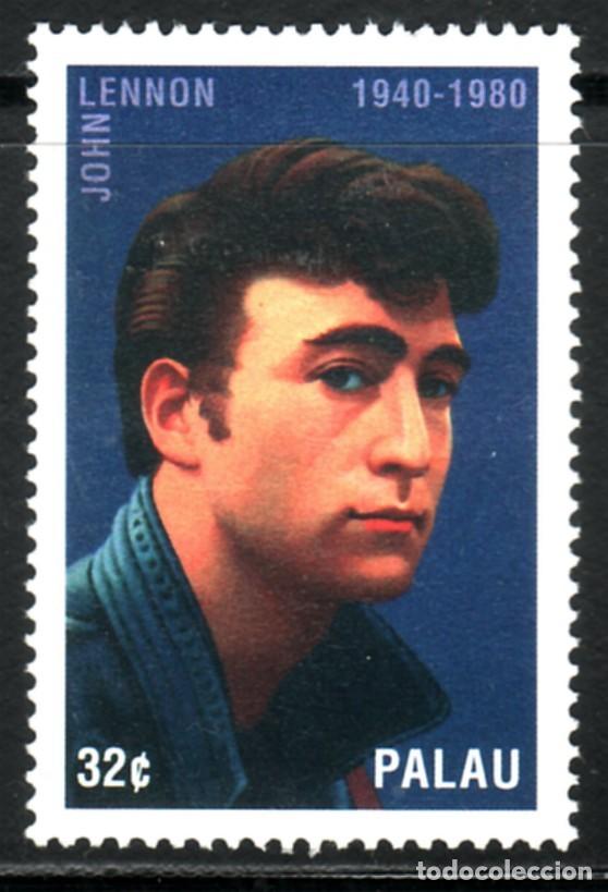 Cine: SELLOS CINE. PALAU 1995 LEYENDAS DEL ROCK& ROLL. JOHN LENNON .1v. Pr. Hoja