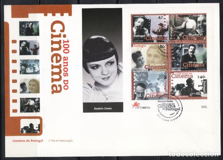 Cine: SELLOS TEMA CINE SOBRE MAT.ESPECIAL 1996 LISBOA 100 A&Ntilde;OS CINE BEATRIZ COSTA