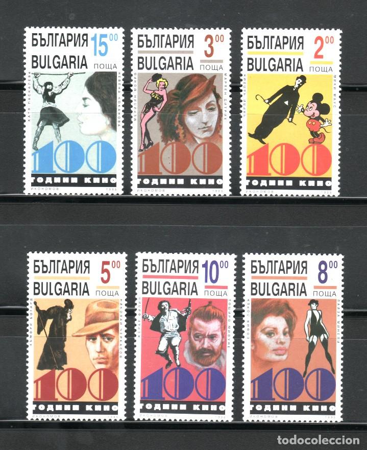 Cine: SELLOS TEMA CINE. BULGARIA 1995 3625/30 6v.CHARLIE CHAPLIN/ MICKEY MOUSE