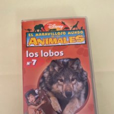 Cine: VÍDEO VHS. EL MARAVILLOSO MUNDO DE LOS ANIMALES. LOS LOBOS. N7. DISNEY. PLANETA DE AGOSTINI. Lote 214344431