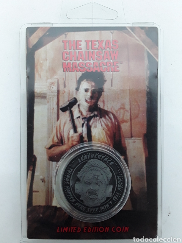 Cine: Moneda Coleccionable La Matanza de Texas Leatherface Edici&oacute;n Limitada y Numerada - Foto 1