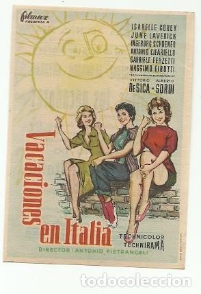 Cine: PROGRAMA CINE VACACIONES EN ITALIA - Foto 1