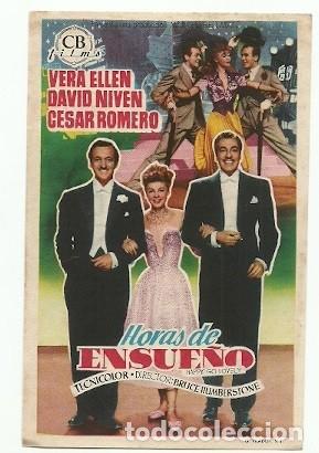 Cine: PROGRAMA CINE HORAS DE ENSUE&Ntilde;O - Foto 1