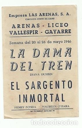 Cine: PROGRAMA CINE LA DAMA DEL TREN DIANA DURBIN - Foto 2