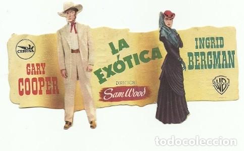 Cine: PROGRAMA CINE LA EXOTICA GARY COOPER INGRID BERGMAN - Foto 1