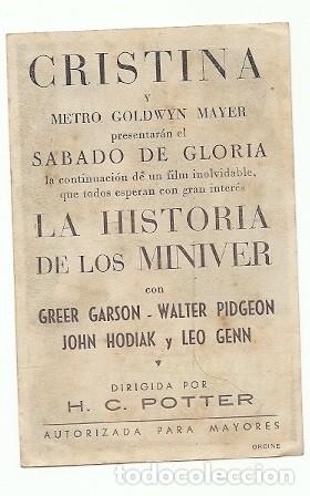 Cine: PROGRAMA CINE LA HISTORIA DE LOS MINIVER - Foto 2