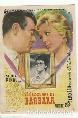 Cine: PROGRAMA CINE LAS LOCURAS DE BARBARA SILVIA PINAL - Foto 1
