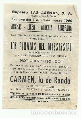 Cine: PROGRAMA CINE LOS PIRATAS DEL MISSISSIPI - Foto 2