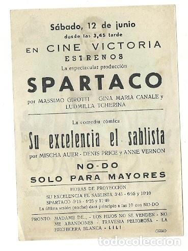 Cine: PROGRAMA CINE SPARTACO - Foto 2