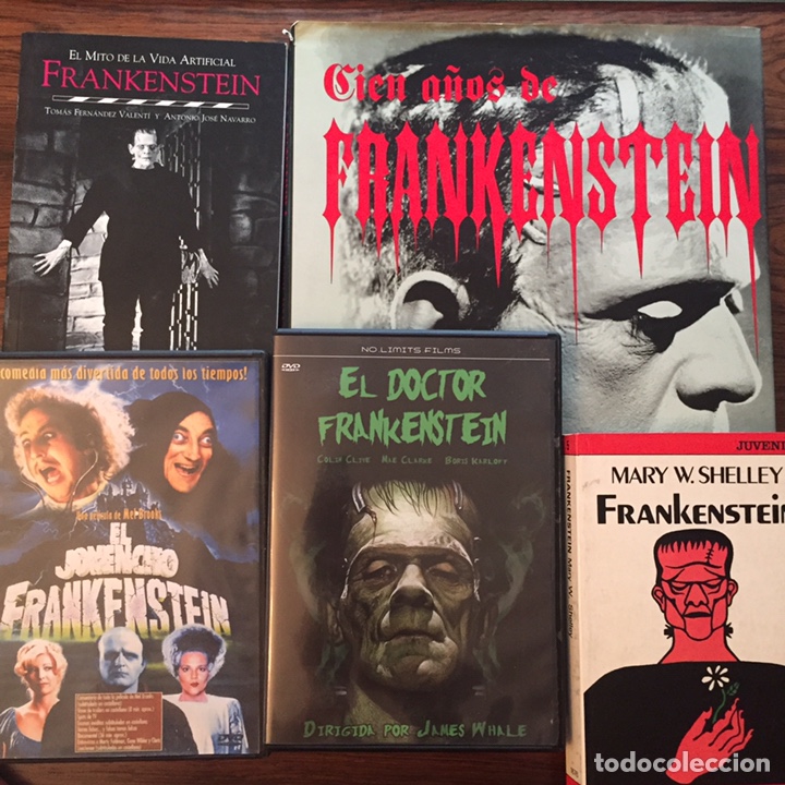 Cine: Frankenstein: Novela, Cien a&ntilde;os, Vida artificial Nuer, 2dvd: Doctor.. 1931 Whale Karloff + Jovencito