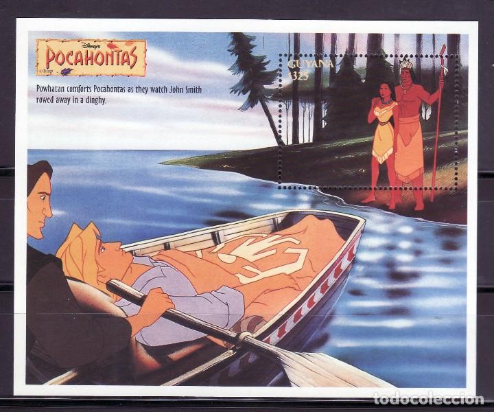 Cine: SELLOS TEMA DISNEY. GUYANA HB 211 1995 POCAHONTAS.