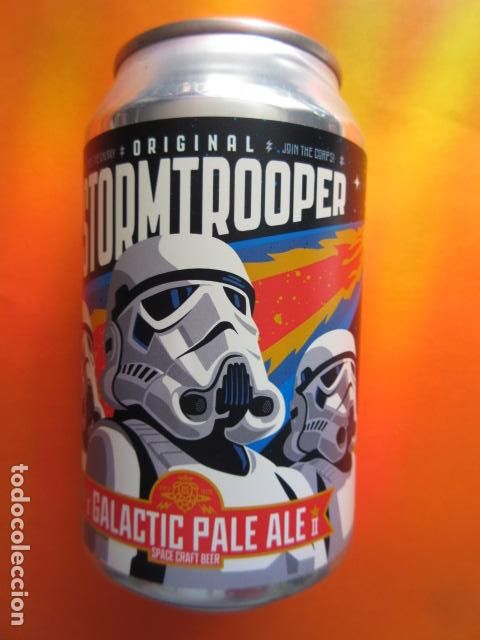 Cine: LATA 330 ML CERVEZA LA GUERRA DE LAS GALAXIAS STARS WARS - STORMTROOPER