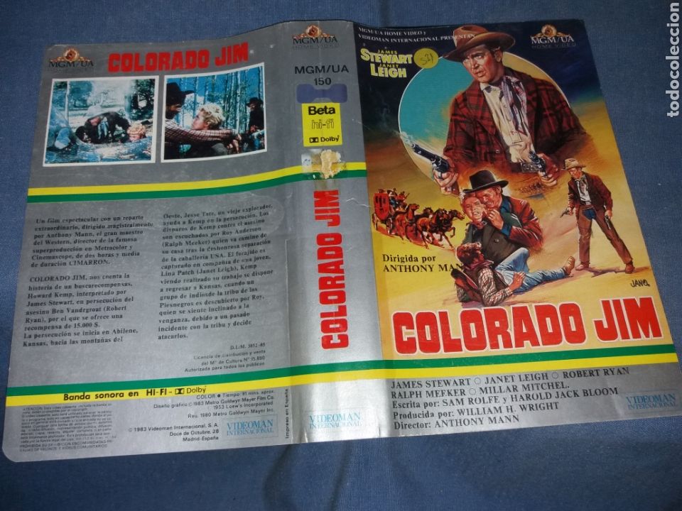 Cine: Colorado jim- caratula beta