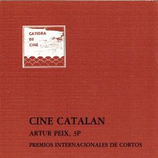 Cine: DIPTICO CATEDRA DE CINE - AULA CULTURA ALICANTE - CINE CATALAN - ARTUR PEIX 3P - 21 NOVIEMBRE 1981