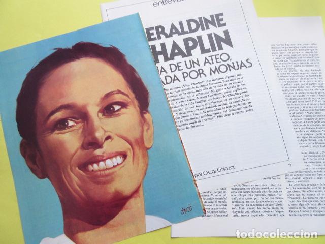 Cine: ARTICULO 1978 - GERALDINE CHAPLIN - 5 PAGINAS