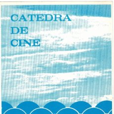 Cine: DIPTICO CATEDRA DE CINE - AULA CULTURA ALICANTE - SEMINARIO CINEMATOGRÁFICO - CURSO 1981 - 82
