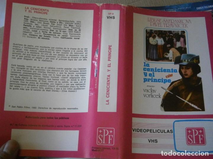 Kino: la cenicienta y el principe,&iexcl; caratula original de video club.solo caratula&iexcl;&iexcl;